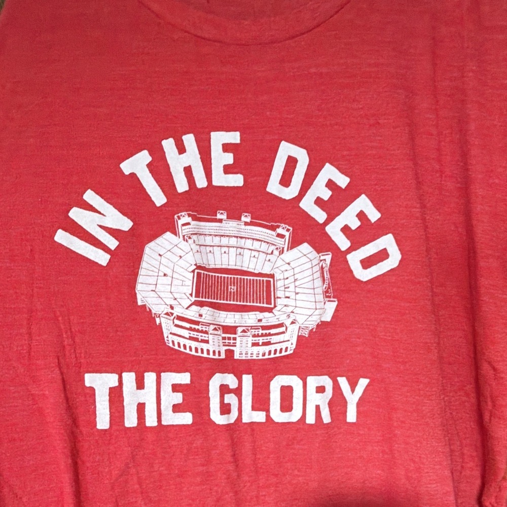 Nebraska huskers football stadium vintage t-shirt 3XL Charlie Hustle Men's GBR